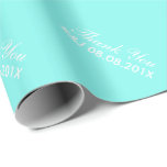 Papier Cadeau bleu d'oeuf de robin bleu turquoise aqua bleu mari<br><div class="desc">invitation de mariage bleu turquoise d'oeuf de robin aqua bleu. Un mariage turquoise et branché,  pour une réception de mariage turquoise et chic. Mariage bleu Aqua sauvegardez la date et les faveurs de mariage bleu turquoise.</div>