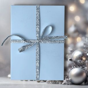 Papier Cadeau Bleu doux d'hiver