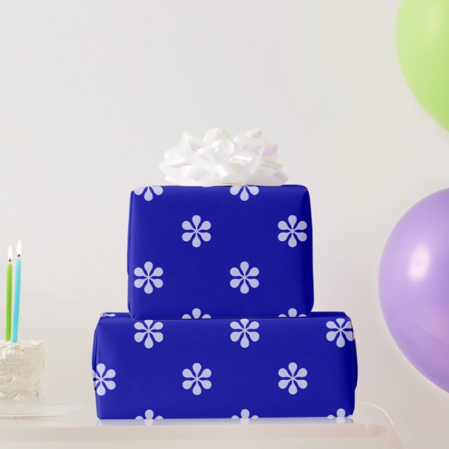 Papier Cadeau Bleu étoiles Simple Minimal (Cadeaux de fête)