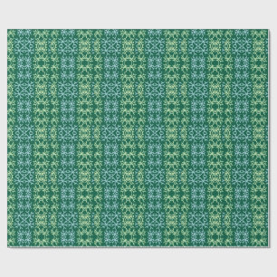 Papier Cadeau Bleu gr flocons de neige Noël motif neige motif