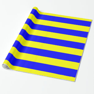 Papier Cadeau Bleu jaune de delta
