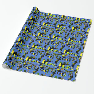 Papier Cadeau Bleu merveilleux couleurs extraordinaires belles