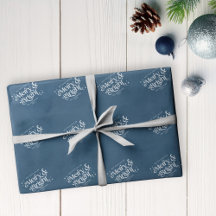Bleu minimaliste Joyeux et brillant Noël