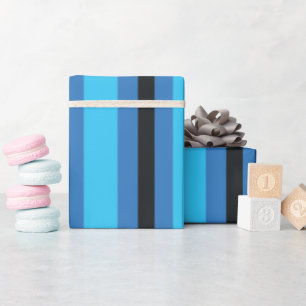 Papier Cadeau Bleu noir