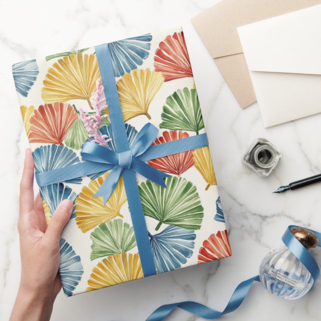 Papier Cadeau Bleu Rouge Jaune Vert Fans Italien Anniversaire (Cadeaux)