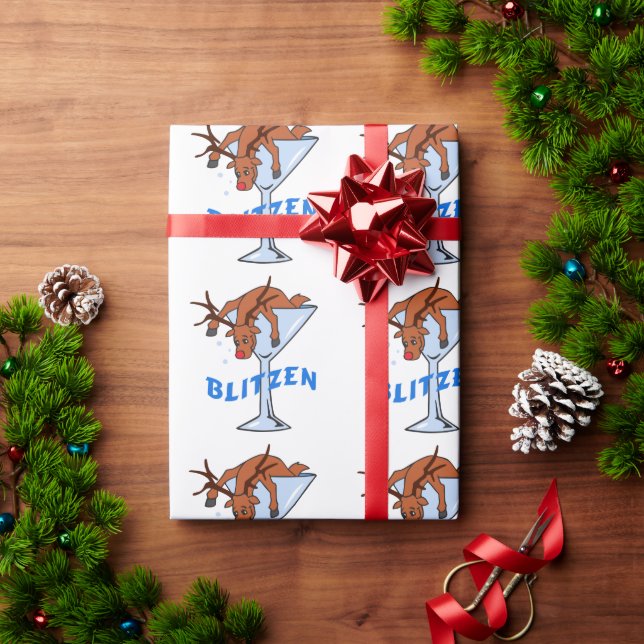 Papier Cadeau Blitzen (Cadeau de vacances)