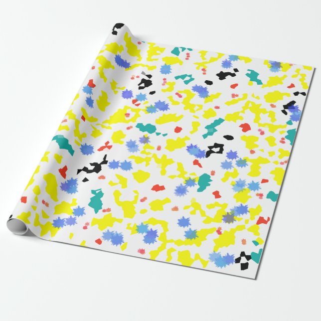 Papier Cadeau Blobs colorés (Déroulé)