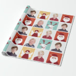 Papier Cadeau Blocs mignons, Père Noël et Angel<br><div class="desc">Pour les familles avec beaucoup de gens,  envoyez la gentillesse de vacances à votre famille et à vos amis avec cette carte bloquante et colorée. Avec un renne,  père Noël et un ange dans les tons bleu,  rouge et jaune.</div>