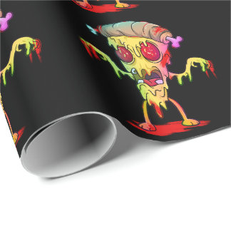 Papier Cadeau Bloody Cute Zombie Pizza tranche