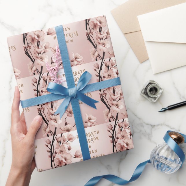 Papier Cadeau Blossoms of Love" Collection Faire-part de mariage (Cadeaux)