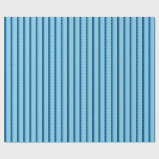 Papier Cadeau blue faded stripes with dots