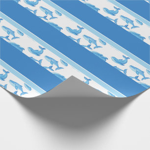 Papier Cadeau Blue Whale Ocean Sea Life