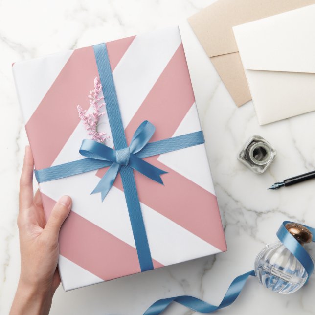 Papier Cadeau Blush Pink Geometric (Cadeaux)