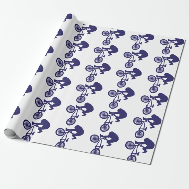 Papier Cadeau BMX Biker (Déroulé)