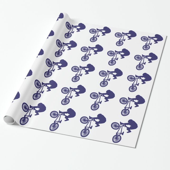 Papier Cadeau BMX Biker (Déroulé)