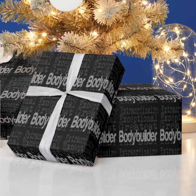 Papier Cadeau Bodybuilder Extraordinaire (Vacances)