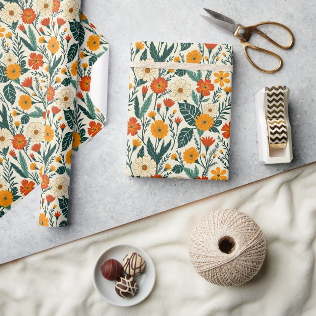 Papier Cadeau Boho Blooming (Artisanat)