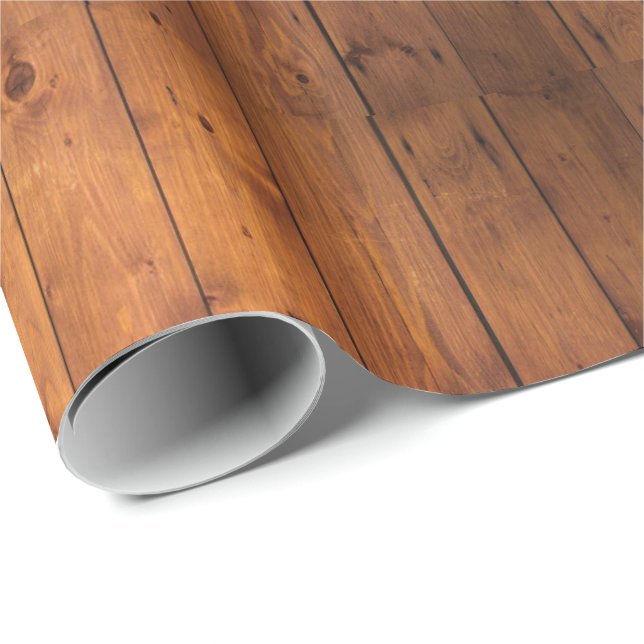 Papier Cadeau Bois (Coin rond)