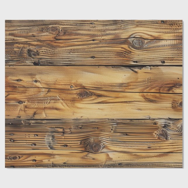 Papier Cadeau Bois (Plat)
