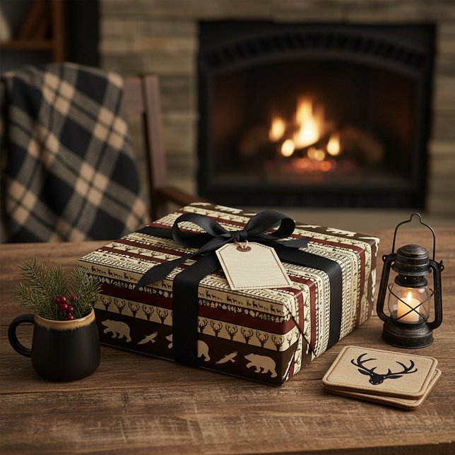 Papier Cadeau Bois d'automne (Créateur téléchargé)