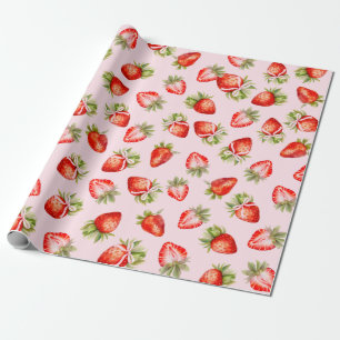 Papier Cadeau Bois de fraises Coquette