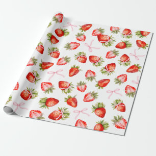 Papier Cadeau Bois de fraises Coquette