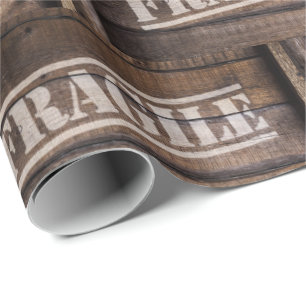 Papier Cadeau Bois fragile vintage