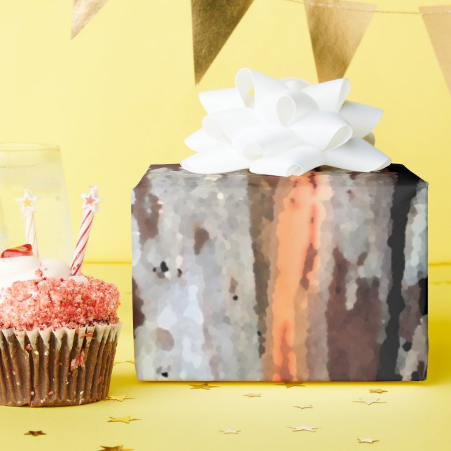 Papier Cadeau Bois rustique 1 (Fête d'anniversaire)