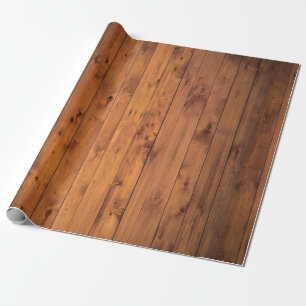Papier Cadeau Bois texturé Brown