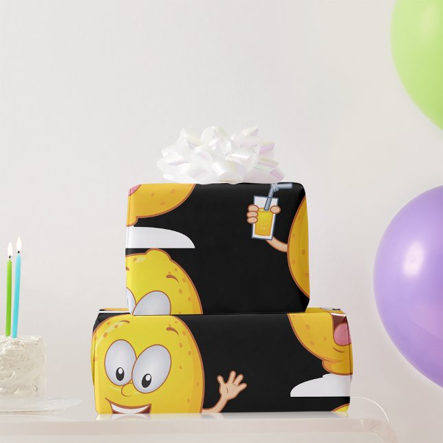 Papier Cadeau Boisson de citron juteux (Créateur téléchargé)