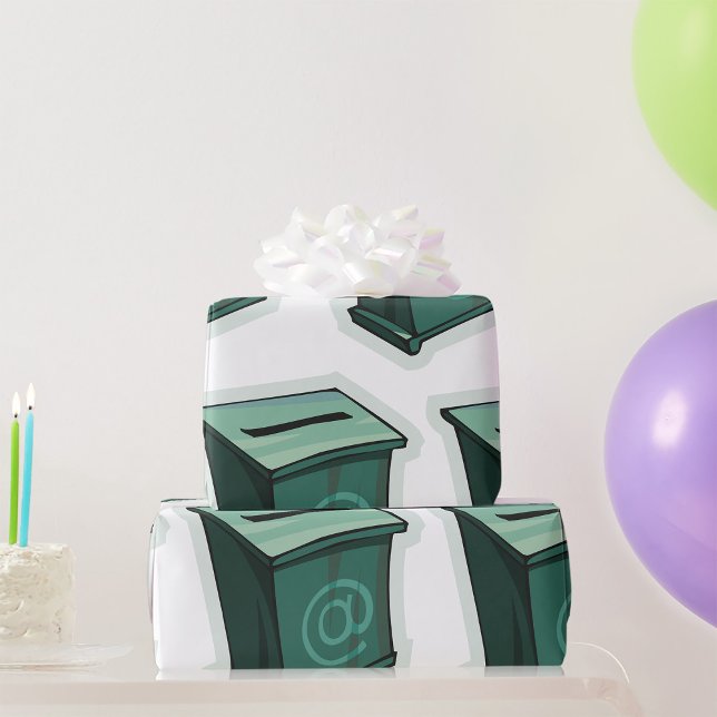 Papier Cadeau Boîte de vote verte (Créateur téléchargé)