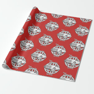 Papier Cadeau Boite rouge Chevy Caprice Network Wrapper Paper