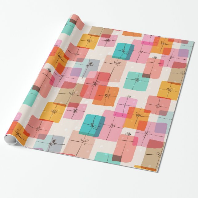 Papier Cadeau Boîtes Cadeaux mignonnes (Déroulé)