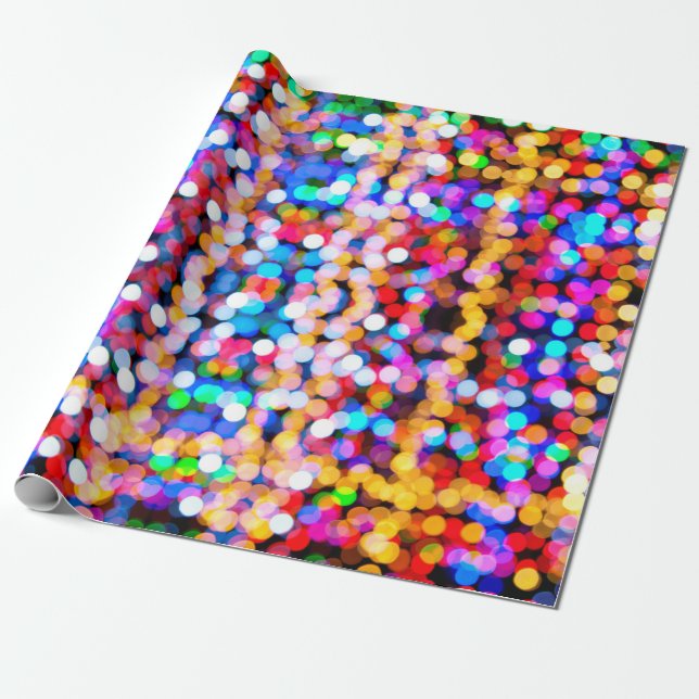 Papier Cadeau Bokeh abstract background blur (Déroulé)