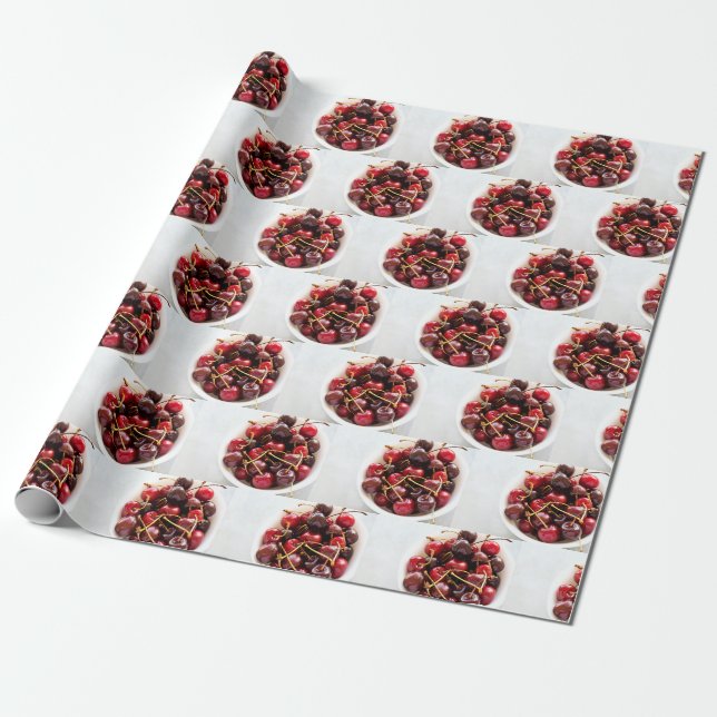 Papier Cadeau bol de cerises (Déroulé)