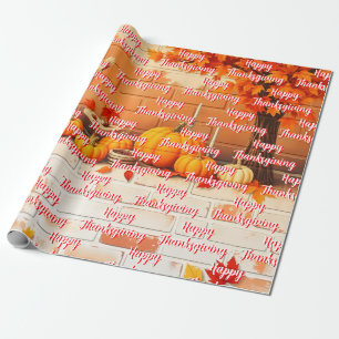 Papier Cadeau Bon thanksgiving populaire Belle automne