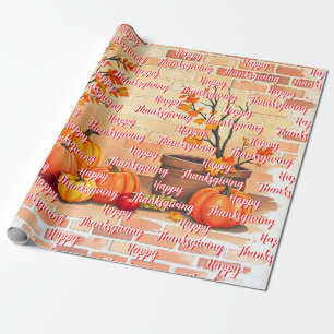 Papier Cadeau Bon thanksgiving tendance belle automne