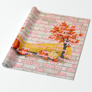 Papier Cadeau Bon thanksgiving tendance Belle automne