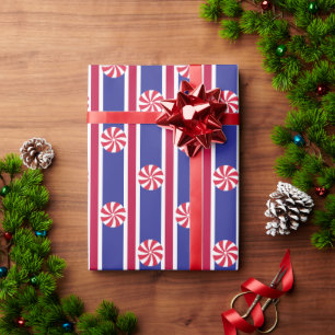 Papier Cadeau Bonbons à la menthe poivrée