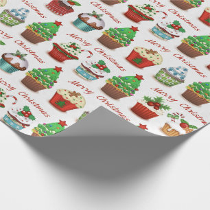 Papier Cadeau Bonbons à Noël