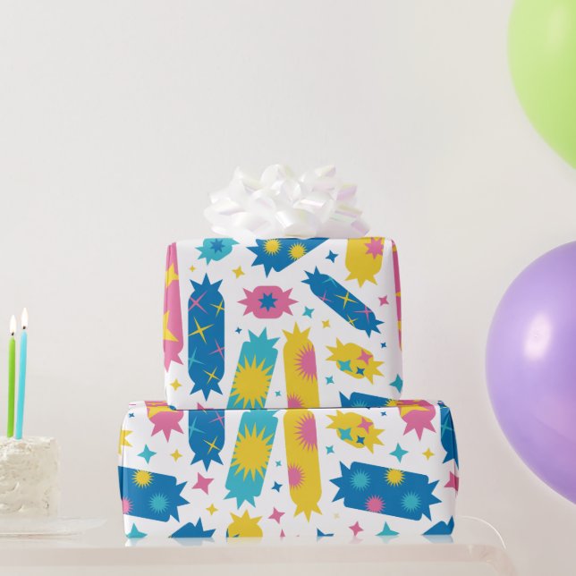 Papier Cadeau Bonbons bonbons. (Cadeaux de fête)