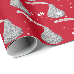 Papier Cadeau Bonbons De Noël Joyeux Et Pneus De Neige