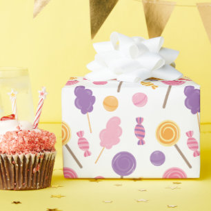 Papier Cadeau Bonbons mignons