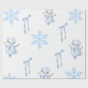 Papier Cadeau bonhomme de neige amusant