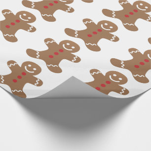 Papier Cadeau Bonhomme en pain d'épices Enfants, Bonbons, Cookie