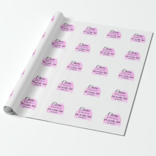 Papier Cadeau Bonjour à l'avenir ajouter nom de couple date viol