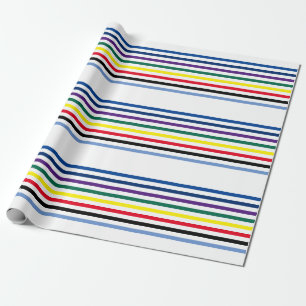 Papier Cadeau Bonjour plusieurs langues bandes