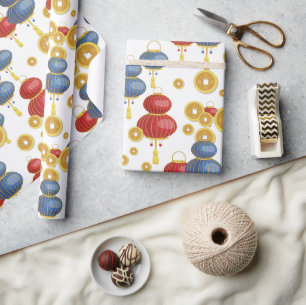 Papier Cadeau Bonne année chinoise 
