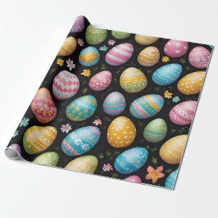 Papier Cadeau Bonne collection d'oeufs de Pâques