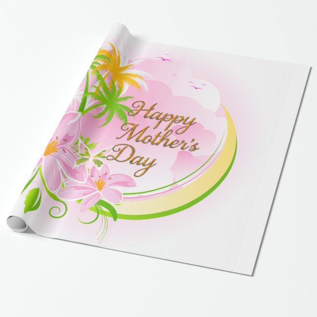 Papier Cadeau Bonne fête des mères 34 (Déroulé)